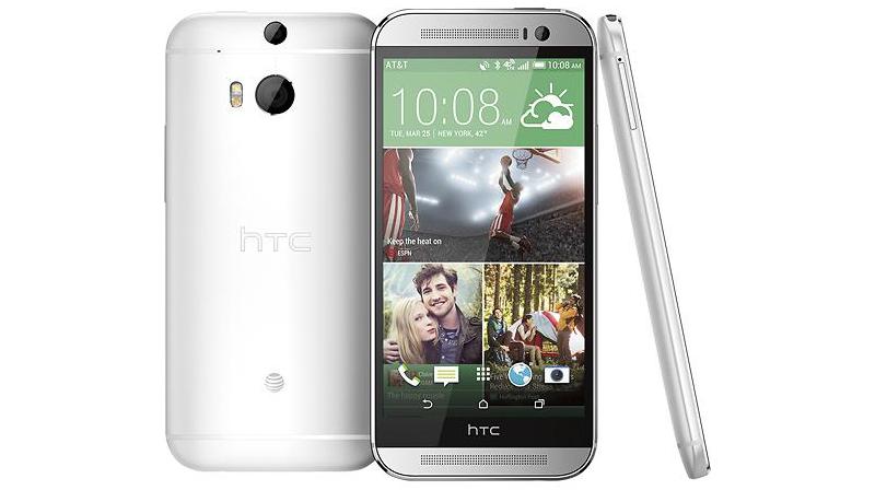 Glacial Silver HTC One M8 AT&T