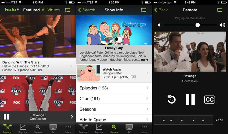 Hulu Plus iPhone app