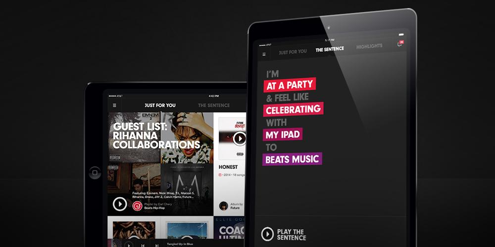 Beats Music for iPad app