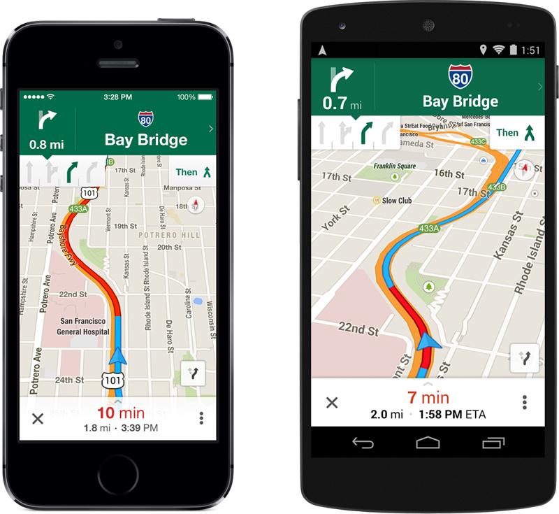 Google Maps for Android and iOS update brings lane guidance, offline