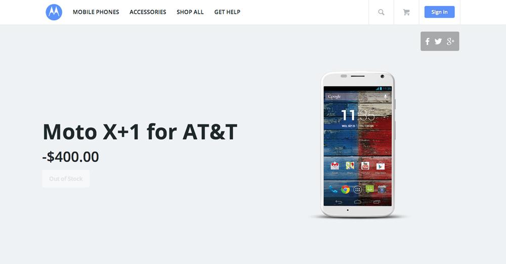 Moto X+1 for AT&T placeholder
