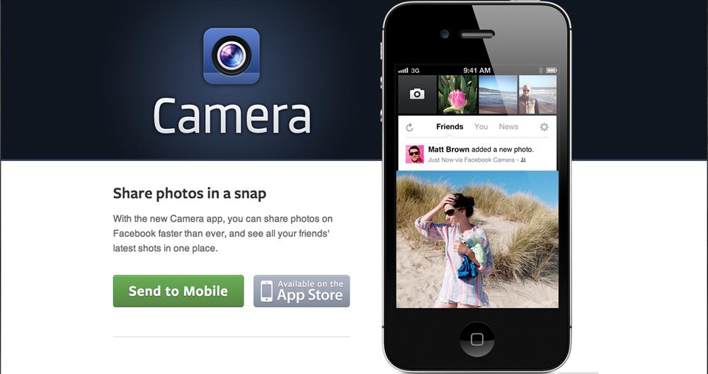Facebook Camera iPhone app