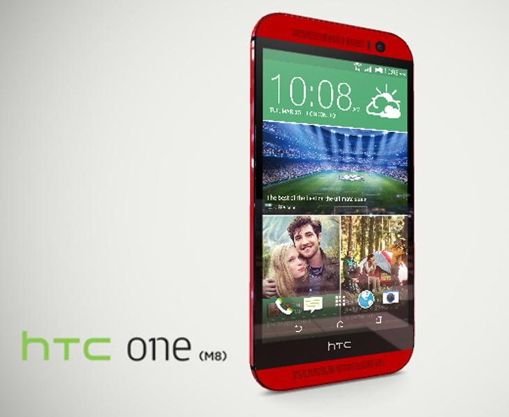 Red HTC One M8 official