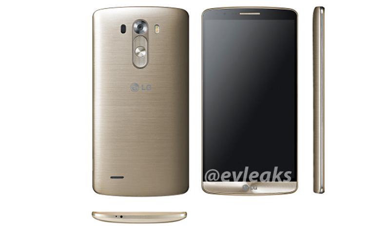 Gold LG G3 render leak