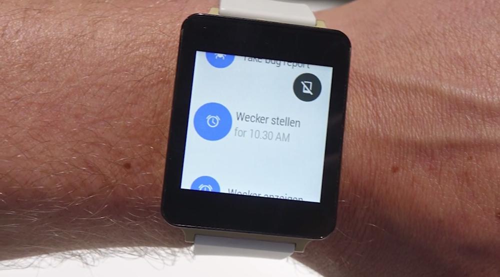 LG G Watch Android Wear hands-on video