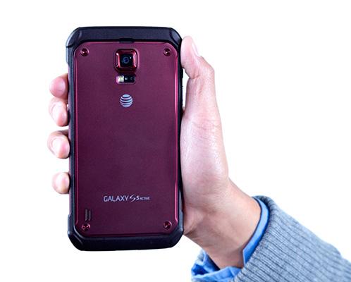 AT&T Samsung Galaxy S5 Active Ruby Red rear