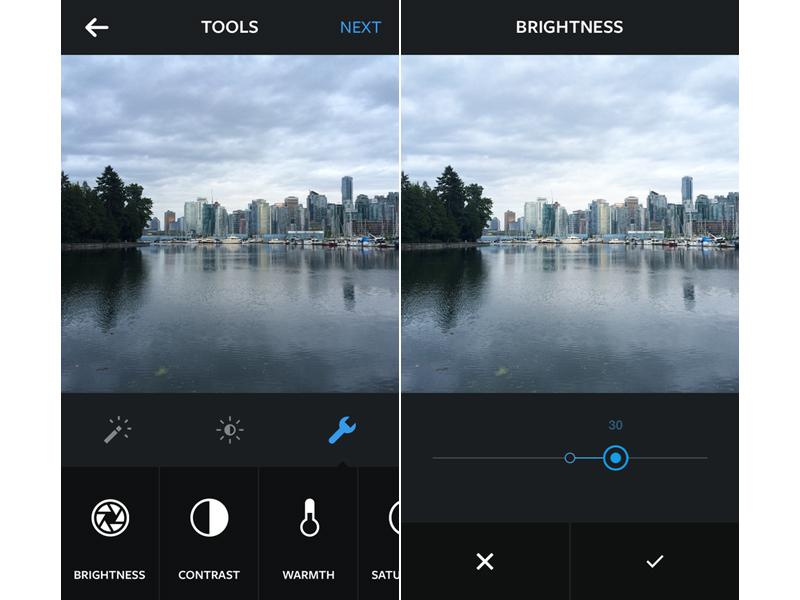 Instagram version 6.0 update photo editing tools