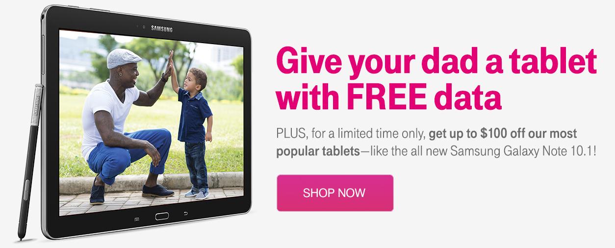 T-Mobile tablet discount offer