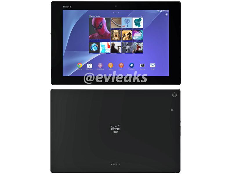 Verizon Sony Xperia Z2 Tablet leak