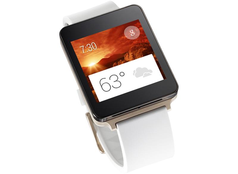 LG G Watch Android Wear white champagne