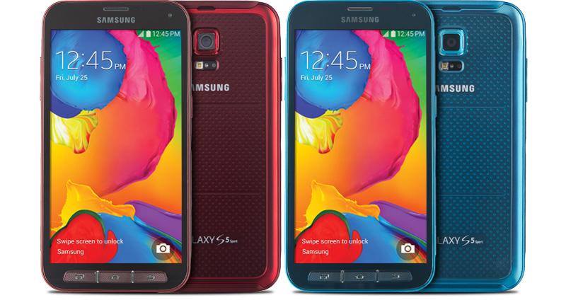 Samsung Galaxy S5 Sport Cherry Red Electric Blue official