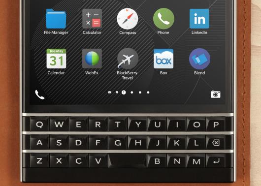 BlackBerry Passport touch-enabled QWERTY keyboard