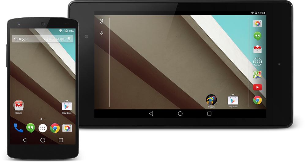 Android L Nexus 5, Nexus 7 2013
