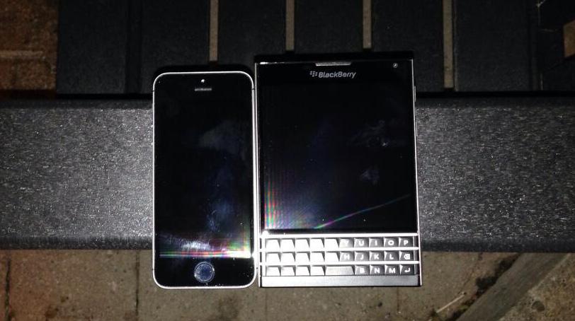 BlackBerry Passport iPhone 5s