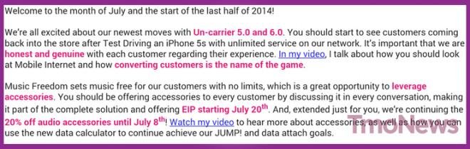 T-Mobile EIP accessories leak