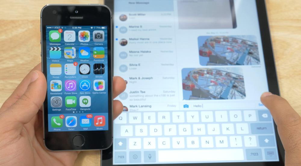 iOS 8 beta iPhone 5s iPad Air