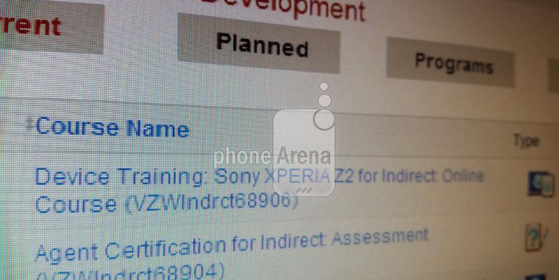 Verizon Sony Xperia Z2 leak