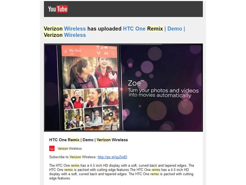 HTC One Remix Verizon confirmed