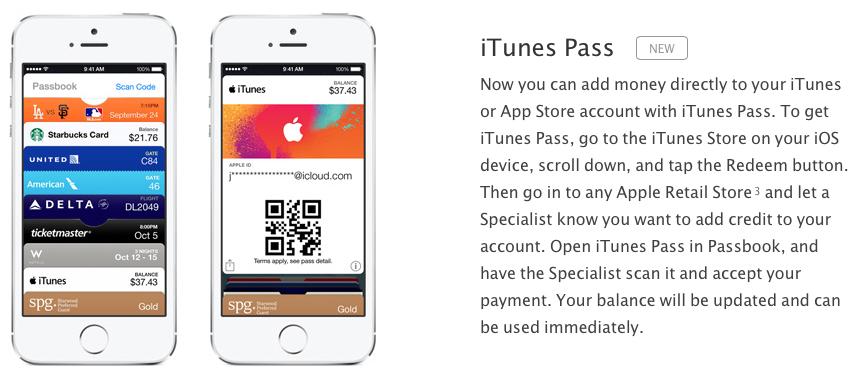 iTunes Pass U.S. Apple Passbook iOS