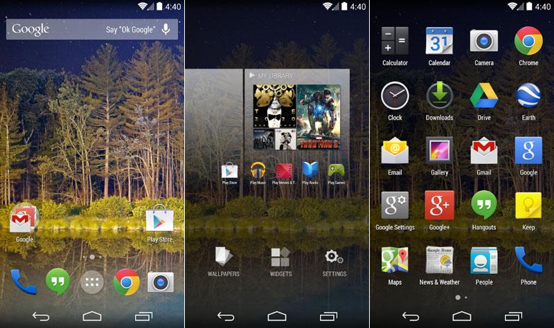 Google Now Launcher screenshots