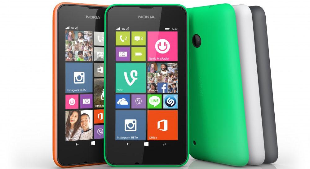 Nokia Lumia 530 official colors