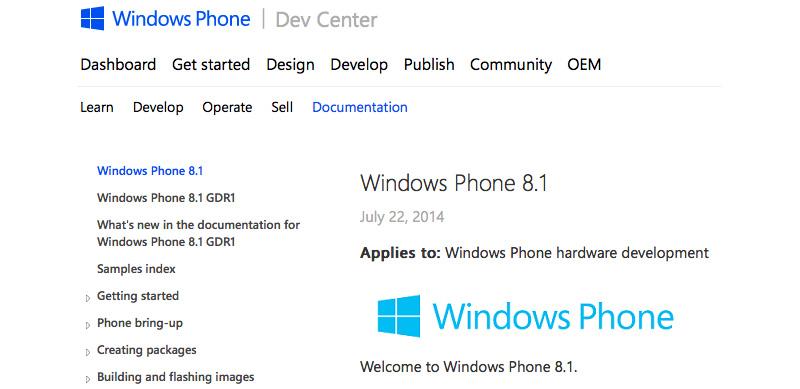 Windows Phone 8.1 GDR1 Dev Center