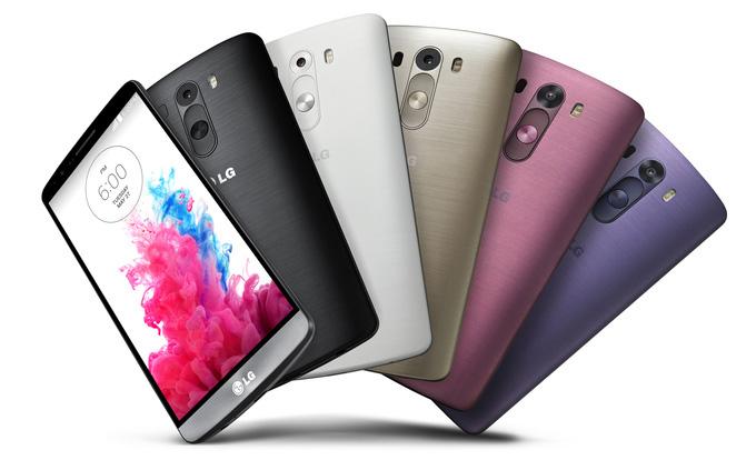 LG G3 colors Moon Violet, Burgundy Red, Silk White, Shine Gold, Metallic Black