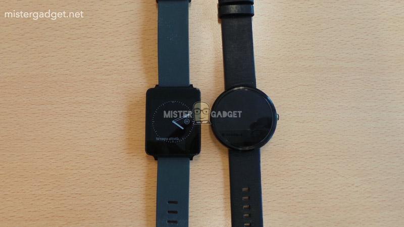 Moto 360 LG G Watch comparison