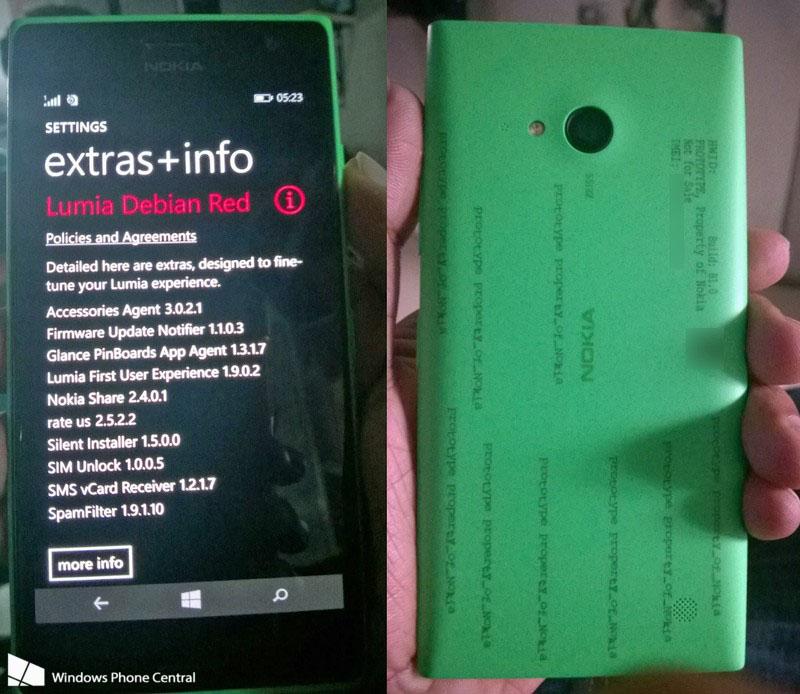 Nokia Lumia 730 Debian Red update