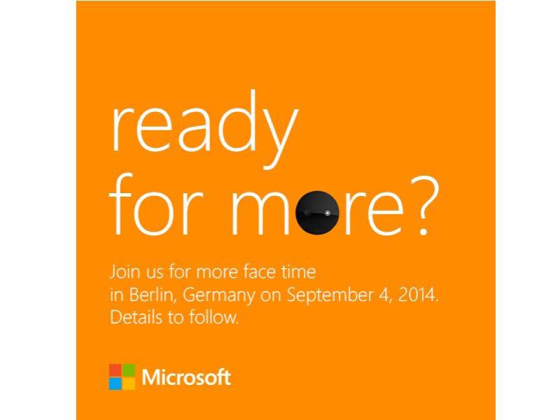 Microsoft Nokia IFA invitation Lumia 730 Lumia 830