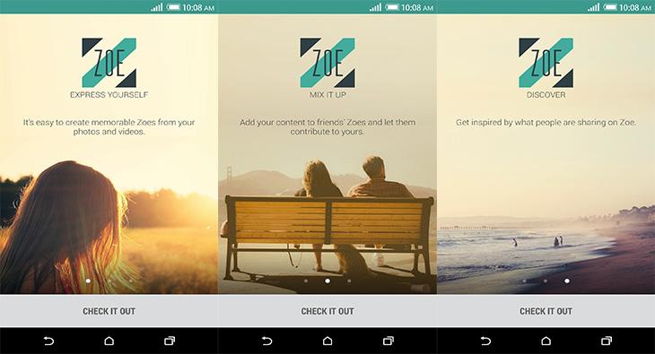 HTC Zoe Beta app