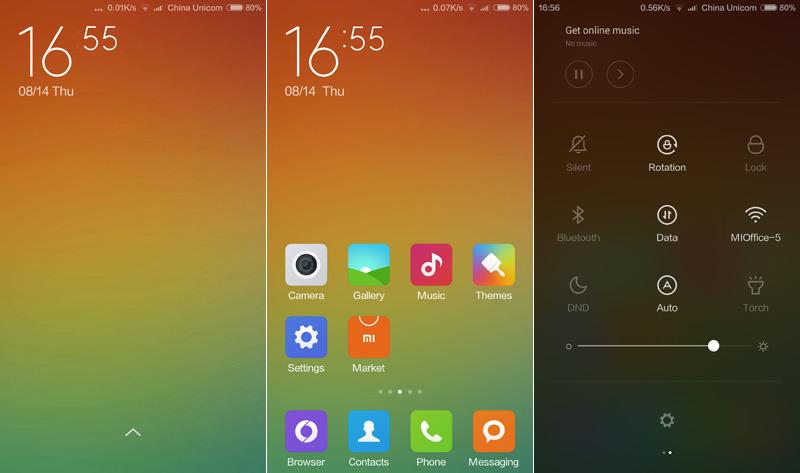 Xiaomi Miui 6 Android overlay screenshots