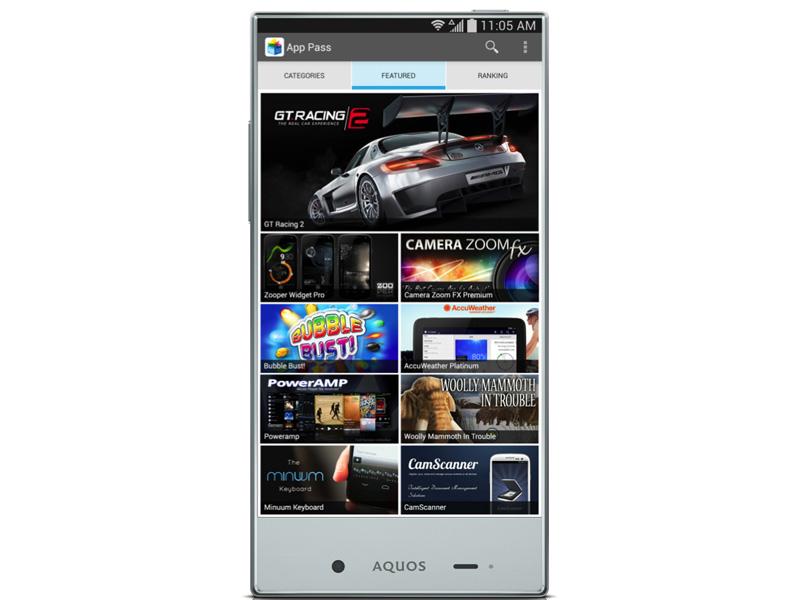 Sprint App Pass screenshot Sharp Aquos Crystal