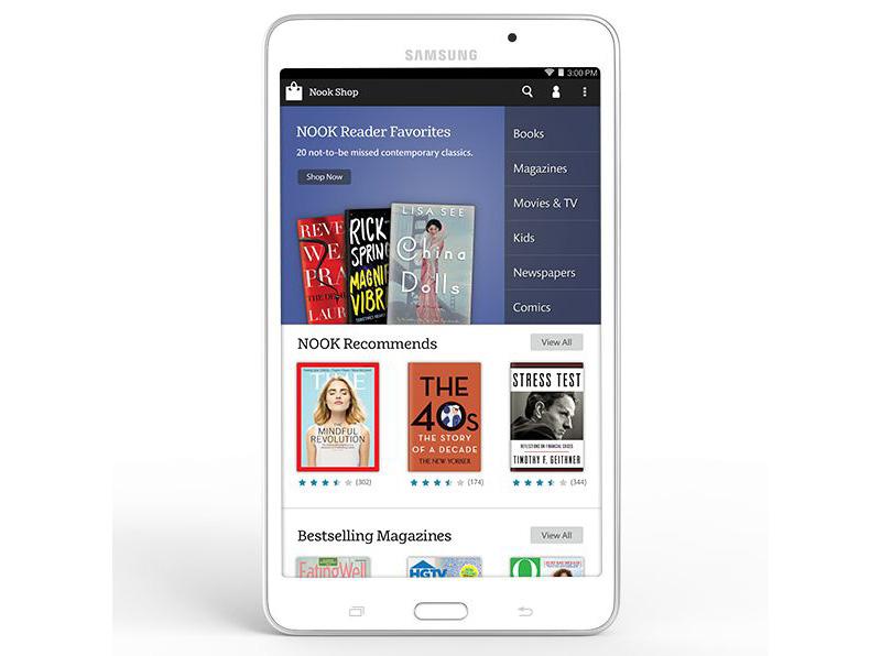 Samsung Galaxy Tab 4 Nook white Barnes & Noble