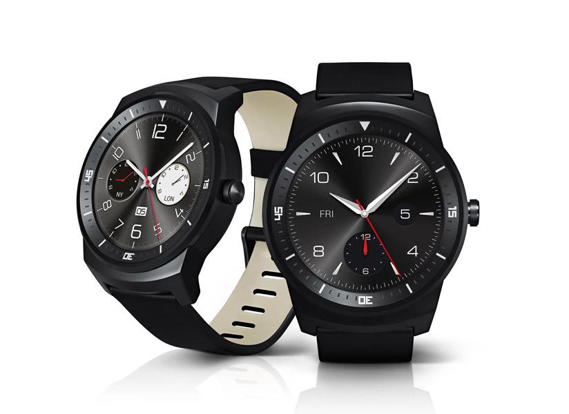 LG G Watch R Android Wear smartwatch pair