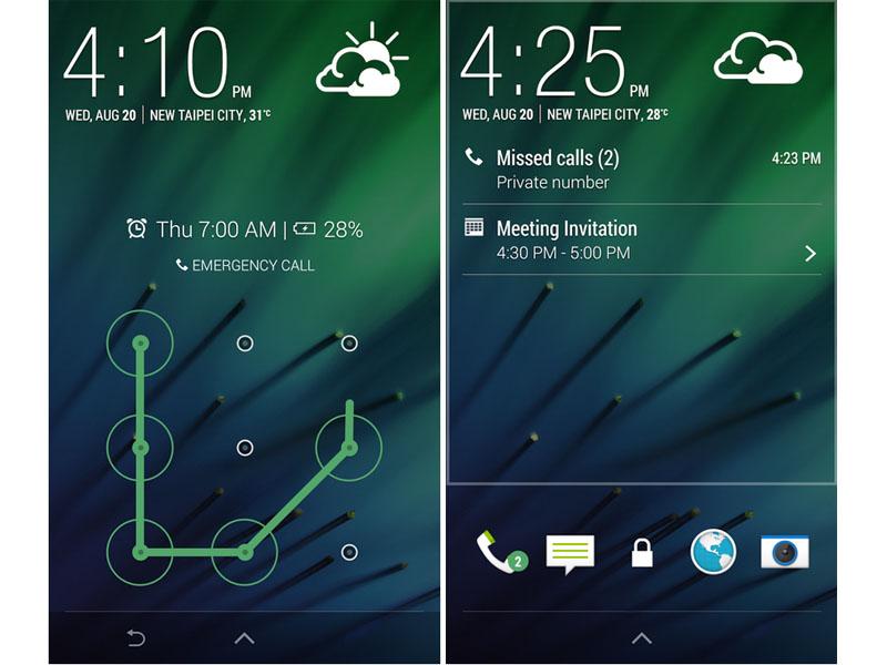 HTC Lock Screen app screenshots