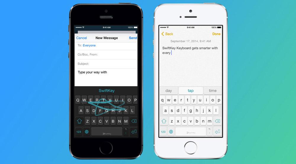 SwiftKey for iOS 8 iPhone keyboard themes