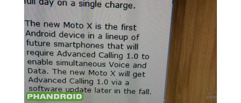 New Moto X Verizon Advanced Calling 1.0
