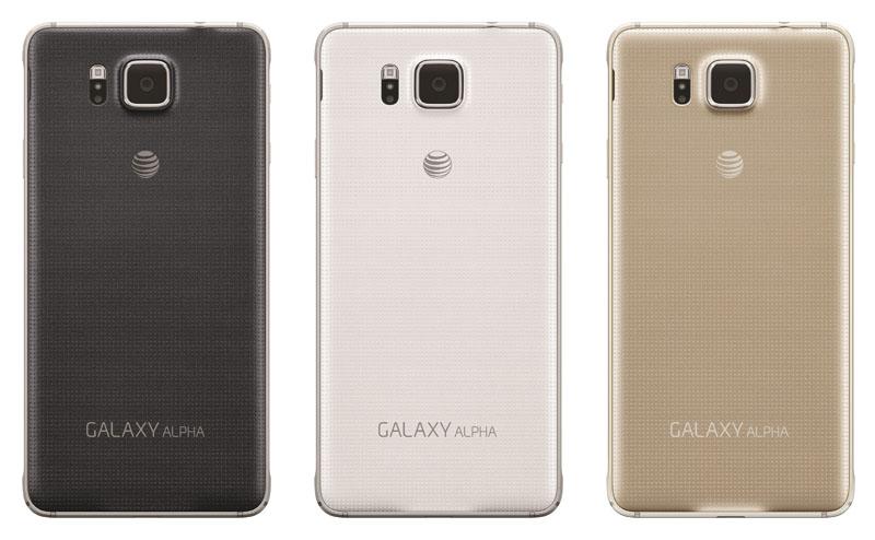 AT&T Samsung Galaxy Alpha rear