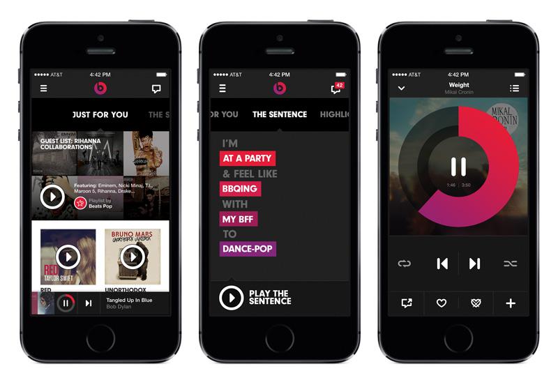 Beats Music iOS app