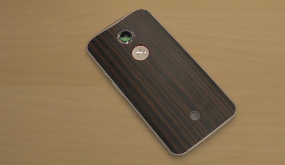 New Moto X 2014 rear wood