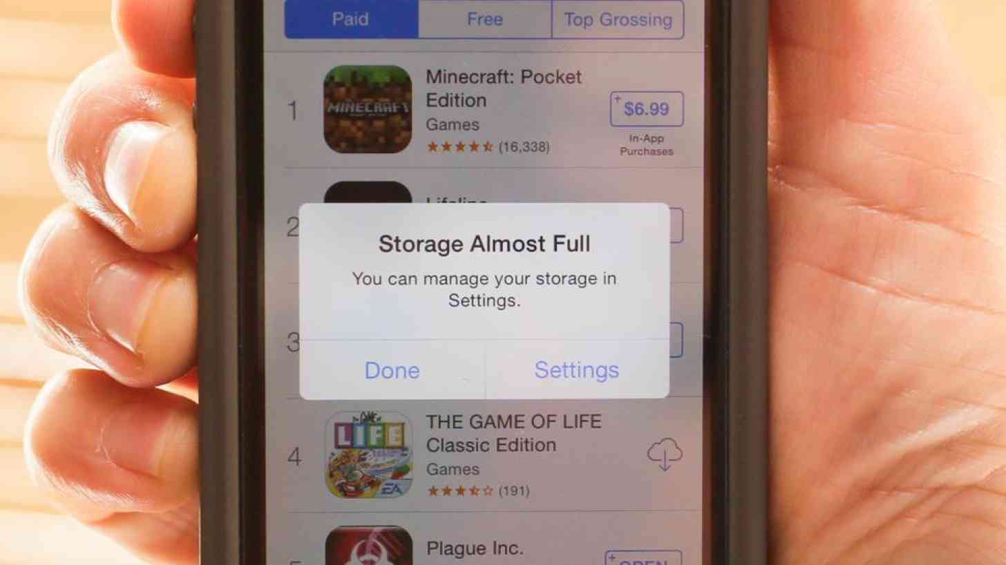 iPhone storage full