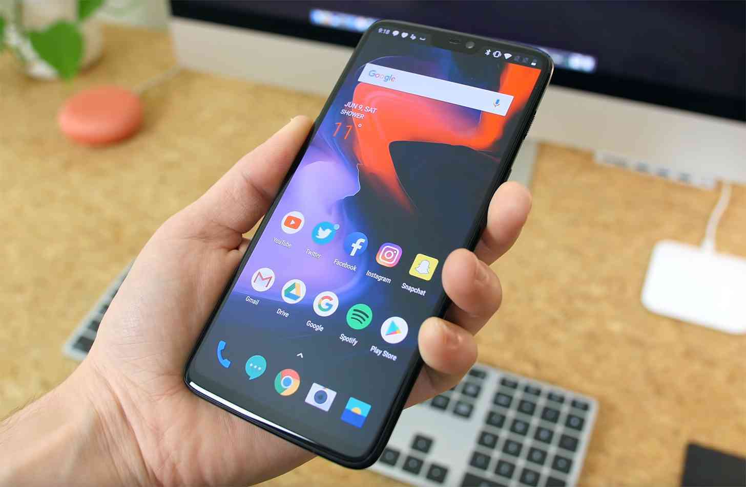 OnePlus 6 with beta Android software