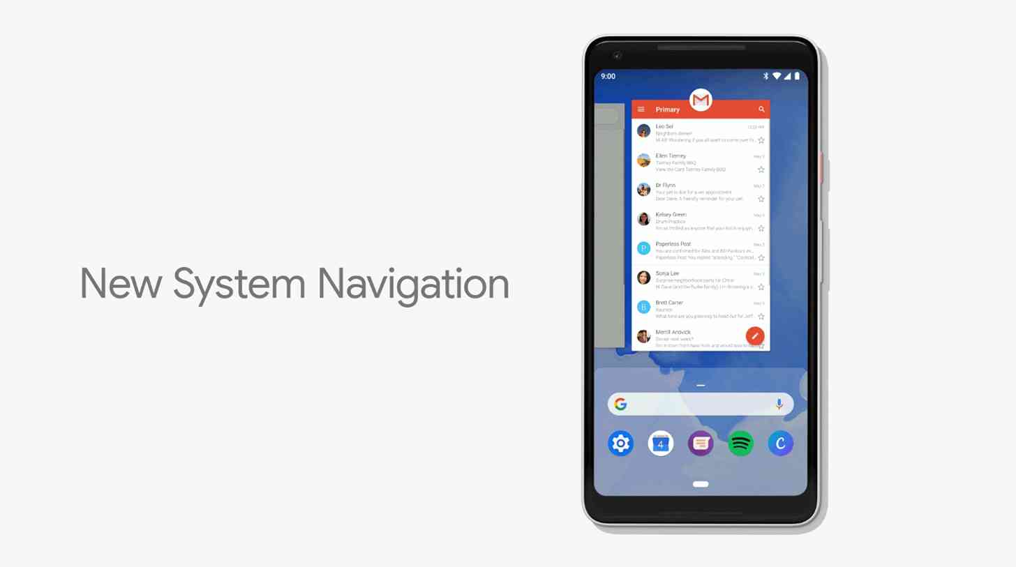 Android P gesture navigation official