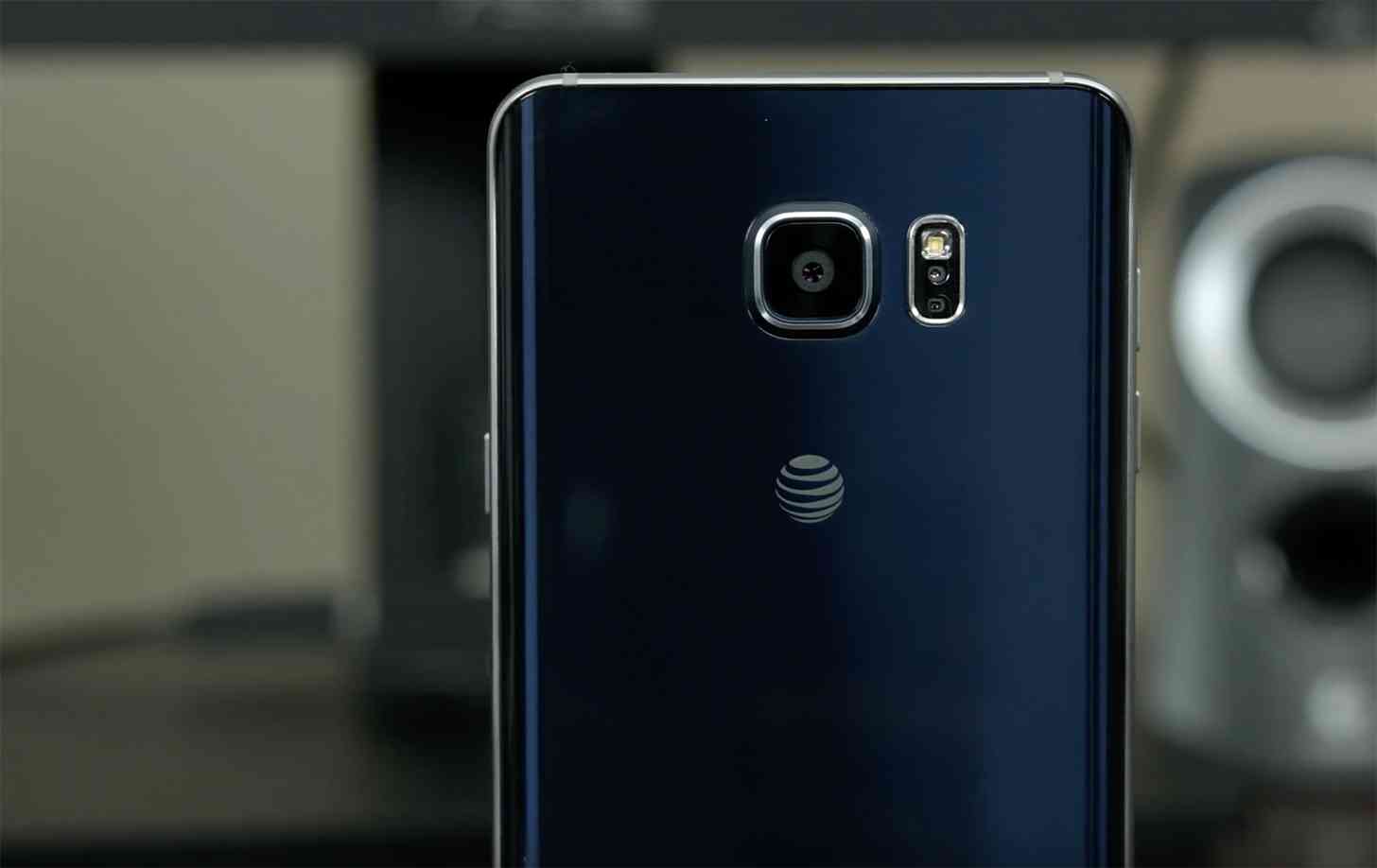 AT&T logo Samsung Galaxy Note 5 rear