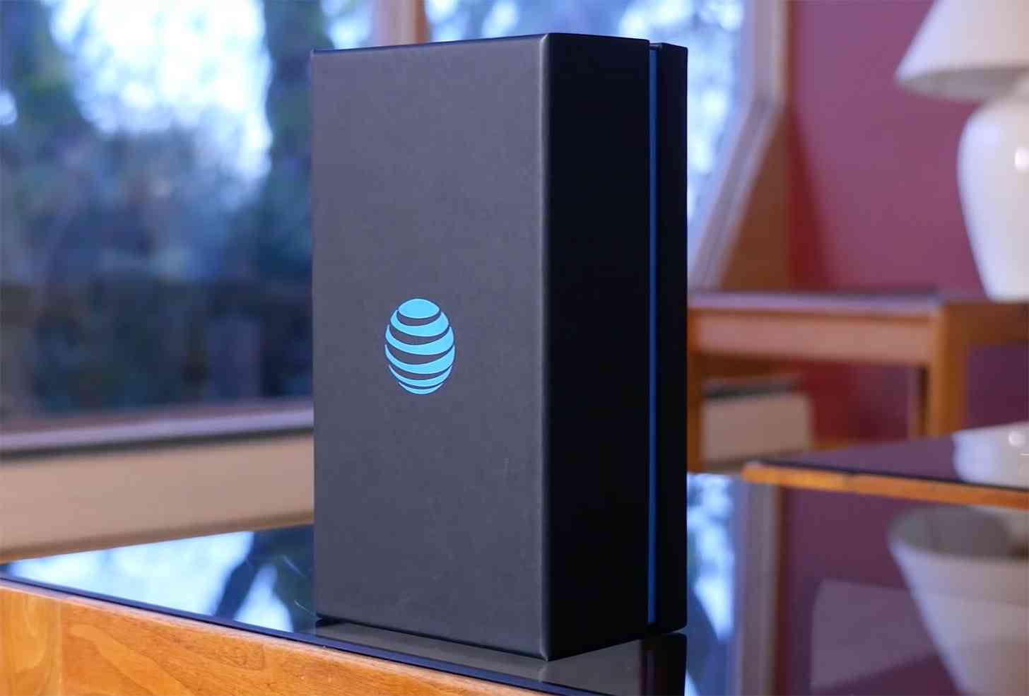AT&T logo phone packaging