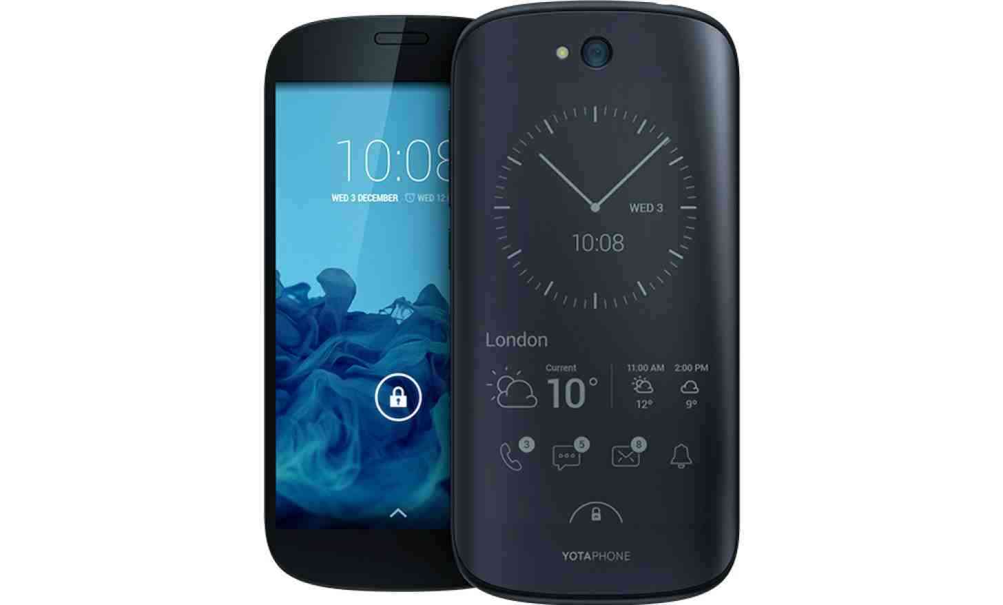 YotaPhone 2 front, back