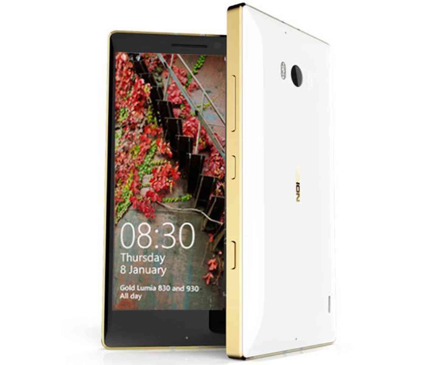 Gold Nokia Lumia 930 white official