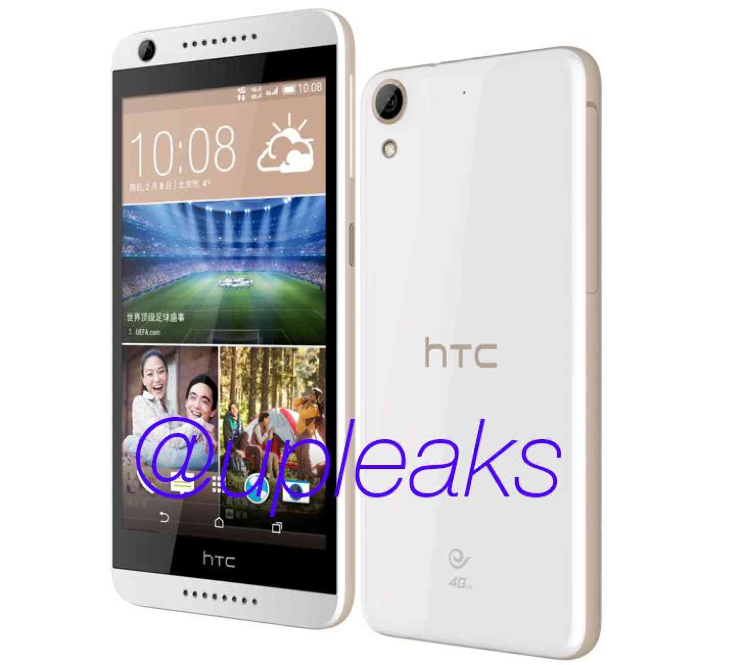 HTC Desire 626 white leak
