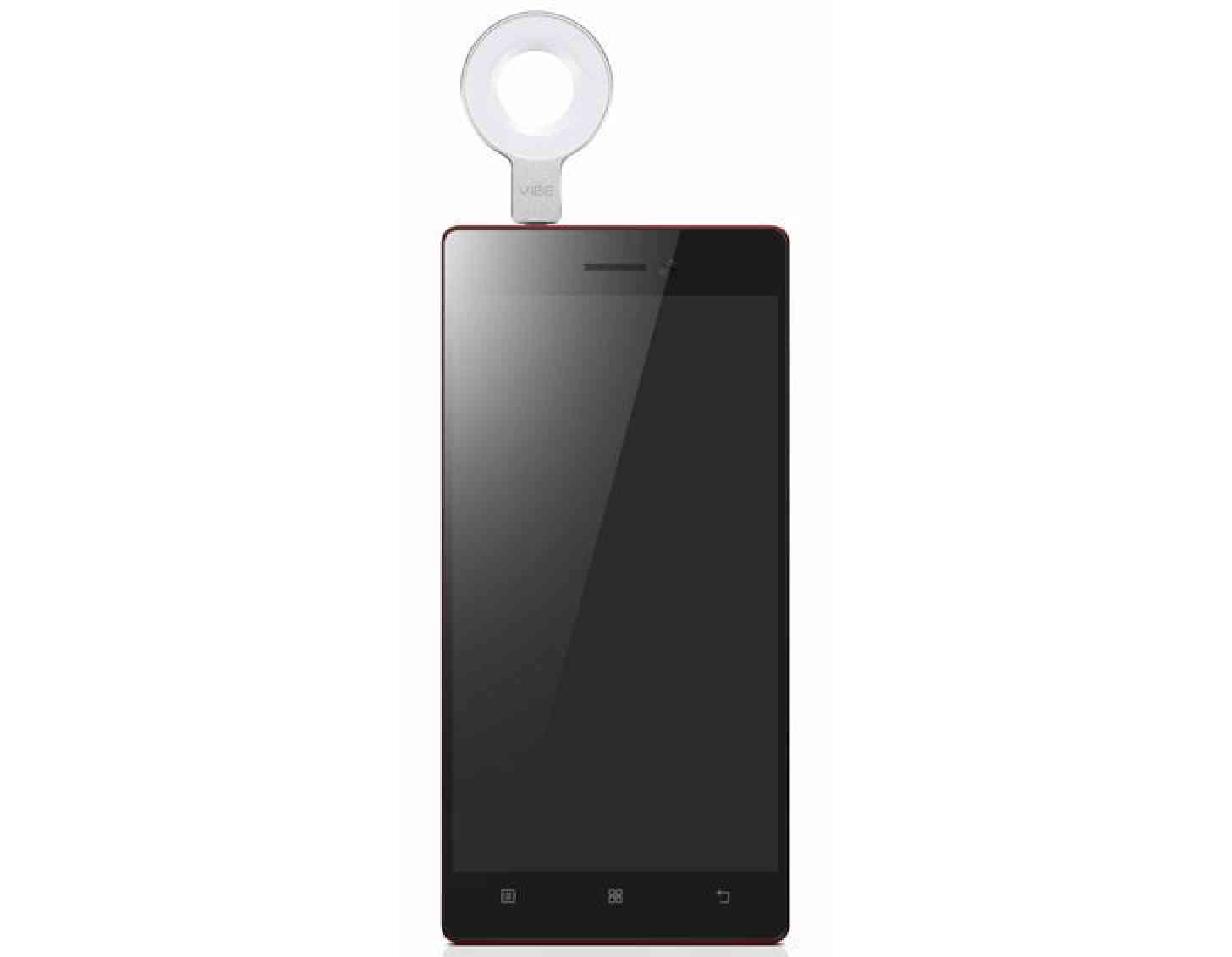 Lenovo Vibe Xtension Selfie Flash plugged in